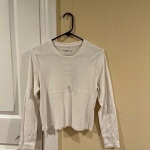 Abercrombie & Fitch Women's white long sleeve Shirt
